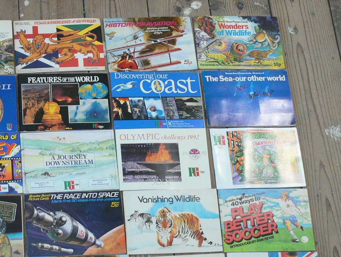A Collection Of 28 Vintage PG Tips Card Books
